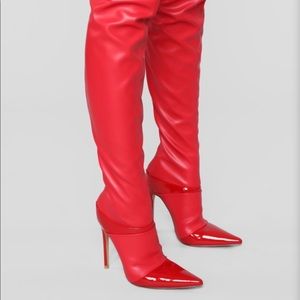 Leveling Up Boot - Red